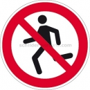 Verbotsschilder: Laufen verboten nach ISO 20712-1 (WSP 001)